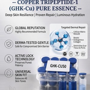 เซรั่มลดเลือนริ้วรอย GHK-Cu ผงสีฟ้าฟรีซดราย ผสมคอปเปอร์เปปไทด์บริสุทธิ์ 99% สำหรับผิวหน้า คุณภาพสูง มีสินค้าพร้อมส่ง - Product Image 5