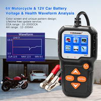KONNWEI KW650 Testeur de batterie plomb-acide universel 12V Analyse de batterie de voiture