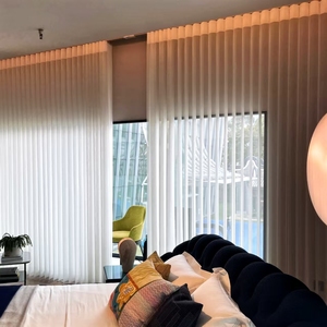 Persianas verticales tejidas de tela para el hogar, sala de estar, dormitorio, oficina, <span class=keywords><strong>comedor</strong></span>, múltiples métodos de control integrados de fábrica - Product Image 3