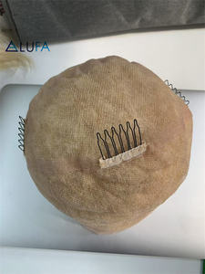 CF86 أشقر ، ضيق أفريقي كينكي كورل ، شعر بشري هندي لمرضى الثعلبة ، أسلوب ما قبل الضفيرة - Product Image 5