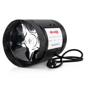 Hon & Guan 6 дюймов 240CFM вентилятор воздуховода низкий уровень шума встроенный усилитель вентилятор для кухни и ванной комнаты