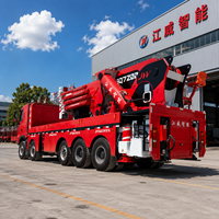 Grue articulée hydraulique Jiangwei 180T |   SQ7200ZB4+2 Camion monté sur châssis 360 °   Bras articulé rotatif