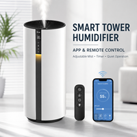 Humidificateur d'air ultrasonique intelligent 3,5 L avec écran tactile LED et diffuseur d'huiles essentielles pour hôtels