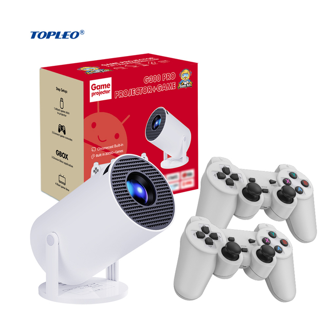 Topleo Pico Home Projector Pocketable Interactive Floor Kids Handheld Game Console Smart Projector Video Mini Android Projector