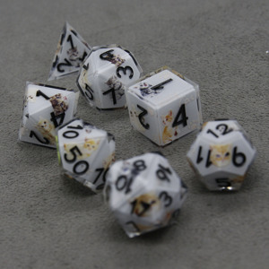 Tùy Chỉnh Nhựa Đa Diện Bên Trong Con Xúc Xắc Đặt Sắc Nét Con Mèo Xúc Xắc Cho Quảng Cáo Trò Chơi Hội Đồng Quản Trị Và Quà Tặng Cho - Product Image 4