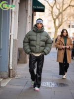 Veste d'hiver matelassée légère et décontractée sur mesure pour hommes, coupe ample et oversize avec capuche, en duvet, vente en gros