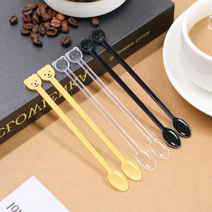 Ensemble de couverts jetables comprenant une fourchette, une cuillère, un couteau, une longue cuillère mignonne avec un long manche - Product Image 4