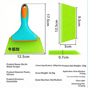 Limpiacristales Ecológico Multiusos con Cuchillas de Repuesto de Silicona <span class=keywords><strong>para</strong></span> Limpiar Ventanas, Inodoros, Parabrisas y Vidrios - Product Image 3