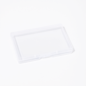 Mini boîte de rangement transparente en plastique pour pièces, 10,7x7,3x1,8 cm, étui organisateur de vis et cartes pour la maison - Product Image 2