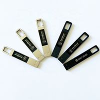 Nouvelle clé USB en métal haute vitesse avec design LED et crochet, USB 2.0, 16 Go/32 Go/64 Go, LED multicolore, garantie 1 an