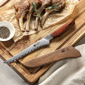 <span class=keywords><strong>Cuchillos</strong></span> de Cocina para Deshuesar de Acero Damasco en Polvo, Marca Compartida con <span class=keywords><strong>Chef</strong></span> Estrella, para Cortar y Deshuesar Carne y Aves - Product Image 1