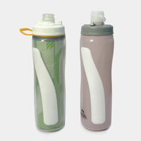 Yüksek Kaliteli Büyük Kapasiteli 550/750ml BPA İçermeyen Yeniden Kullanılabilir Çevre Dostu Plastik Spor Bisiklet Sürüşü İçin Saplı Sıkmalı Su Şişesi Kapağı