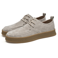 Mocassins décontractés rétro faits main sur mesure pour hommes, en daim de vache, style bateau, pour la conduite, vente en gros