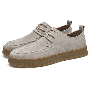 Vente en gros de mocassins de bureau rétro personnalisés faits à la main mocassins décontractés bateau conduite paresseux hommes mode chaussures rétro en daim vache - Product Image 2