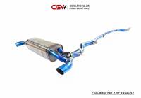 Tuyau d'échappement arrière en alliage de titane avec soupapes pour BMW G12 730LI B48