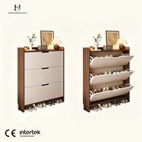 Meuble de rangement à chaussures ultra-fin en bois massif, grande capacité, anti-poussière et ventilé, pour entrée et couloir, vente en gros directe usine