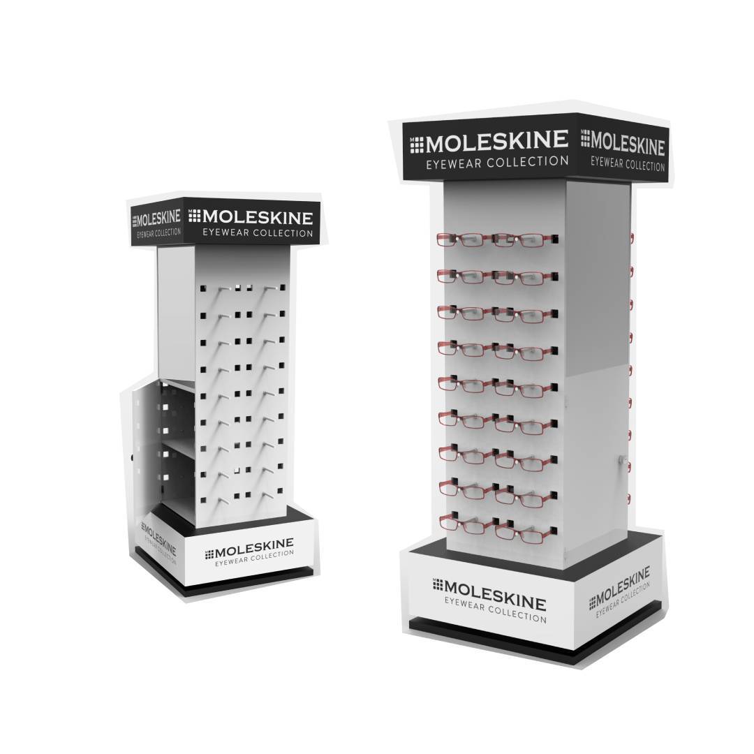 Custom Wood Eyewear Display Rack Multi – Functional Eyeglass & Sunglasses Display Stand for Retail Store