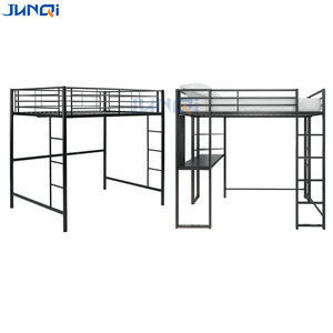 New Design Double Queen Size Good Quality Heavy Duty Steel Metal <strong>Loft</strong> <strong>Bed</strong> Adult Iron <strong>Loft</strong> Bunker <strong>Bed</strong> with Desk - Product Image 1