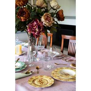 Tovaglia Excelsa in Cotone Colore Pastello 140x240 Cm Lilla - Product Image 4