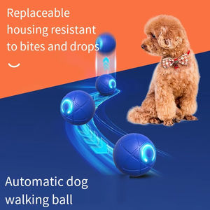 Juguete Interactivo Automático Recargable para Perros Pequeños - Pelota Saltarina de Silicona Resistente con Diseño de Dibujos Animados Realistas para Ejercicio y Aburrimiento - Product Image 3