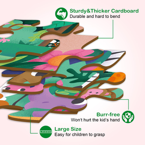 Rompecabezas de papel de <span class=keywords><strong>piezas</strong></span> gruesas del fabricante, rompecabezas personalizados con caja de regalos para niños - Product Image 3