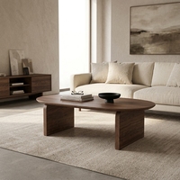 Table basse en MDF finition travertin, style moderne et contemporain, pour salon, prix d'usine, vente chaude, mobilier de maison en bois