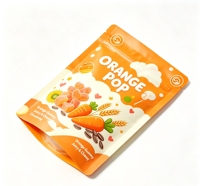 Sachet Doypack Personnalisé Imprimé en PE de Qualité Alimentaire avec Fermeture Ziplock et Fenêtre Transparente pour Emballage de Nourriture pour Bébé, Snacks, Bonbons Gélifiés et Friandises pour Animaux de Compagnie
