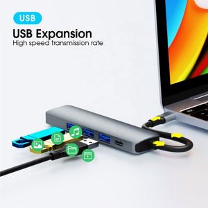 5 En 1 <span class=keywords><strong>USB</strong></span> C Hub con HD <span class=keywords><strong>USB</strong></span> 3,0 <span class=keywords><strong>USB</strong></span> C Hubs SD TF lector de tarjetas adaptador de estación de acoplamiento para <span class=keywords><strong>MacBook</strong></span> <span class=keywords><strong>Pro</strong></span> en Stock - Product Image 2