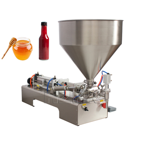 Machine de remplissage semi-automatique HZPK pour flacons de yaourt à haute viscosité avec piston - Product Image 1