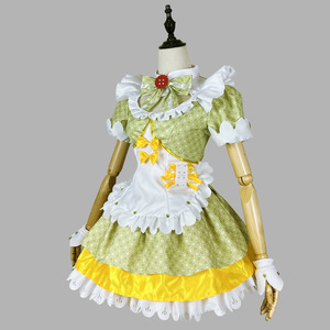 Matcha Sweetheart Cosplay Costume Women's Maid Outfit Green Polyester Spring 2025 Anime Role Playing - Product Image 2