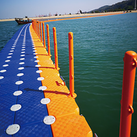 Vente en gros de plate-forme flottante modulaire PE-HD Ponton Cubes Blocs de pont pour quai flottant en plastique