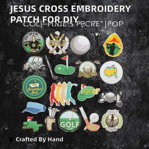 <b>Handmade</b> DIY Religious Iron Patches Embroidered Jesus Cross for T-Shirts and <b>Clothes</b> PVC Christian Backpack Patch Accessories - Product Image 2