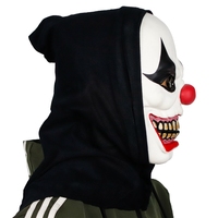 Masque de Clown Diable en Latex Créatif pour Spectacles d'Horreur, Masque Complet pour Halloween et Noël, Accessoires de Déguisement Effrayants et Amusants Bdsm