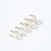 Connecteur de Câble en Cuivre RNB/OT, Embouts à Sertir Plaqués Argent, Pressés à Froid, Taille de Fil 0,5-16 mm² (22-6 AWG), Embouts Annulaires