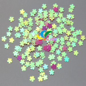<b>Sequins</b> Cherry Blossom Shape 5mm Pet Material For Nail <b>Art</b> - Product Image 4