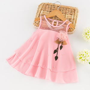 Vestido de Fiesta de Chifón Transparente para Niña, Verano, YiWu, China - Product Image 4