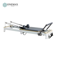 Máquina de Pilates Reformer Plegable ONEMAX con Certificación CE, Ajustable, Silenciosa, de Aluminio Ecológico y Duradero para Rehabilitación y Entrenamiento