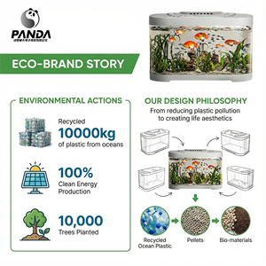 מודרני שקוף ידידותי לסביבה טנק דגים פלסטיק מודרני - Product Image 5