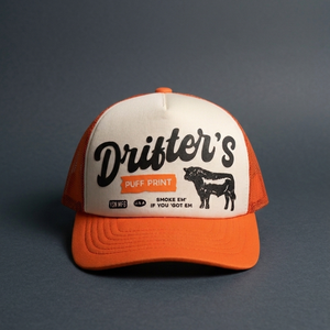 Vintage Trucker Hat Custom Logo Puff Print Mesh Cap Adjustable Snapback Breathable Casual Outdoor Fashion Cap Unisex - Product Image 6