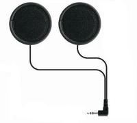 Casque de moto et de vélo avec microphone, en plastique ABS, compatible radio bidirectionnelle (écoute uniquement) et prise interchangeable