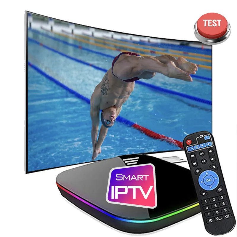 Panel de revendedor de caja IPTV 4K Android TV box Test IPTV M3U