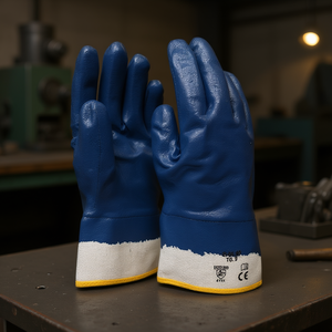 Ttake Jersey <b>Knit</b> <b>Gloves</b> With Nitrile Coating Protective <b>Gloves</b> Size 9 For Industrial Use - Product Image 3