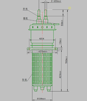 Tube électronique à vide, tube d'oscillation haute fréquence, triode en verre, tube électronique triode, triode haute puissance FD-912S