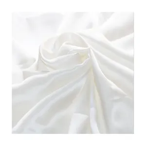 9MM 140cm Silk Charmeuse Satin Fabric 100% Silk Satin Georgette Fabrics Natural white Color Silk Fabric for scarf