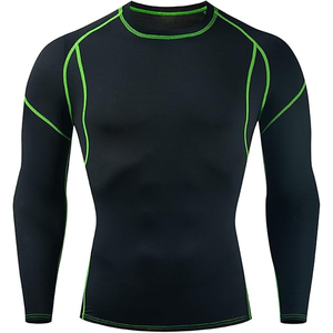 Camiseta deportiva de manga larga para hombre, transpirable, que absorbe el sudor para entrenamiento y uso al aire libre - Product Image 2