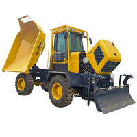 Mini-chargeur frontal hydraulique 4x4 ATV de 7550 kg et 4 m³ avec pompe Yuchai, certifié CE ISO, haute efficacité pour le bâtiment