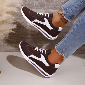 Dames Lente Witte Sport Sneakers Ademend Plat Ontwerp Modieus Voor Studenten - Product Image 6