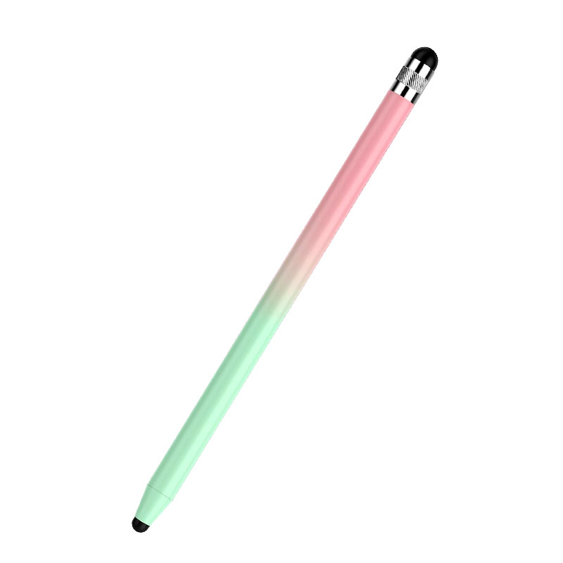 Double tête en silicone vert rose