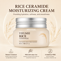 Crème Visage OEM au Céramide de Riz : Nourrit, Répare la Barrière Cutanée, Hydrate, Apaise les Peaux Sèches et Sensibles, pour un Éclat Doux – Soin Hydratant Quotidien