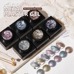 CHAORY Nail Supplier Nail Art Metal Gypsum Gel Nail Polish 5g Carving 3d Drawing Diy Paint Embossing Gel